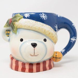 Susan Winget Holiday Polar Bear Head Mug 3D Crtifd International Anthropomorphic